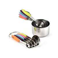MEASURING SPOONS AND CUPS SET - MULTICOLOURED