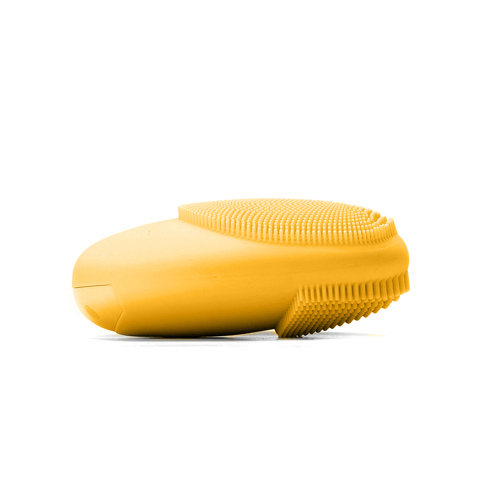 SILICONE FACIAL CLEANING BRUSH - YELLOW