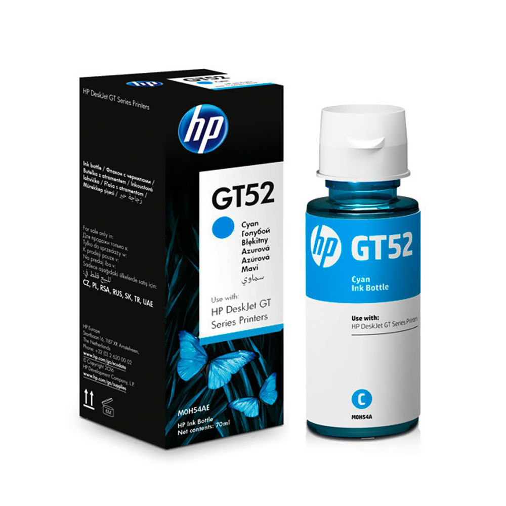 INK BOTTLE - GT52 CYAN ORIGINAL - HP