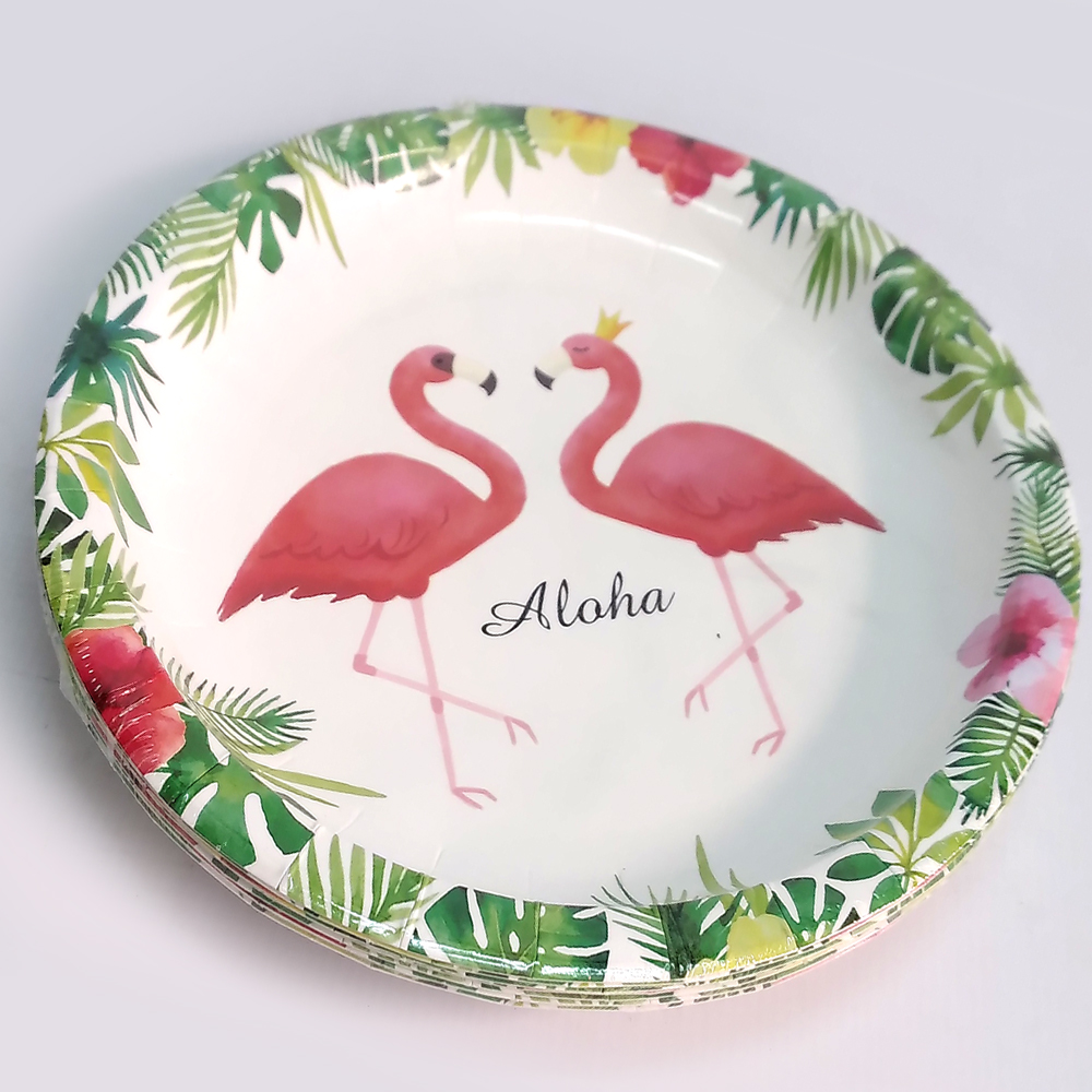 PLATE SET - FLAMINGO