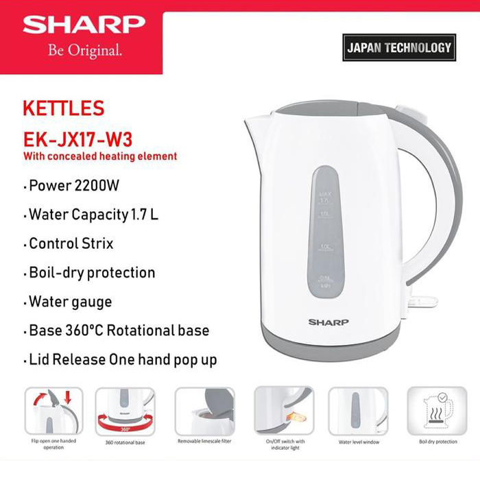 ELECTRIC KETTLE 1.7L -  SHARP