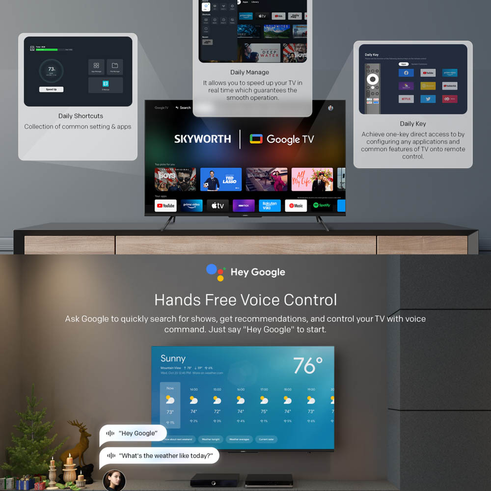 TV QLED 50''- SKYWORTH