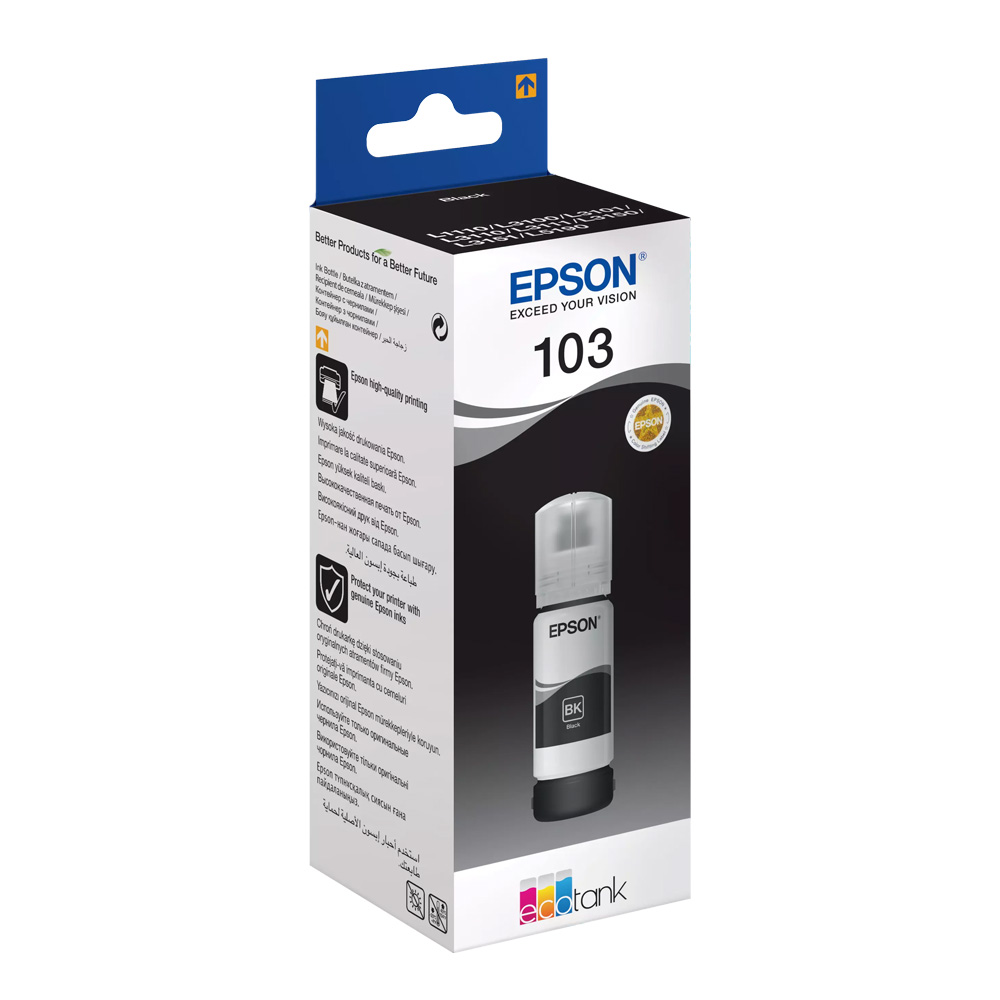 INK BOTTLE - 103 BLACK ORIGINAL - EPSON