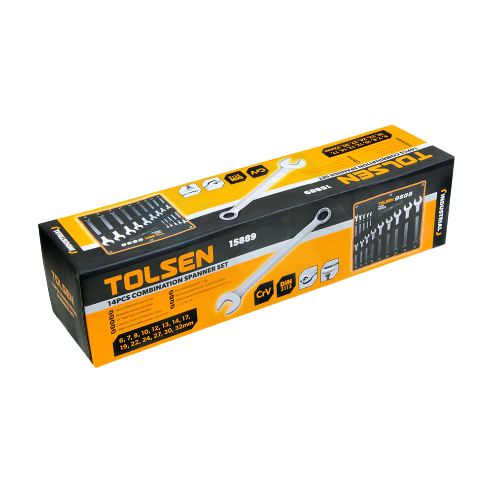 SPANNER COMBINATION SET - TOLSEN