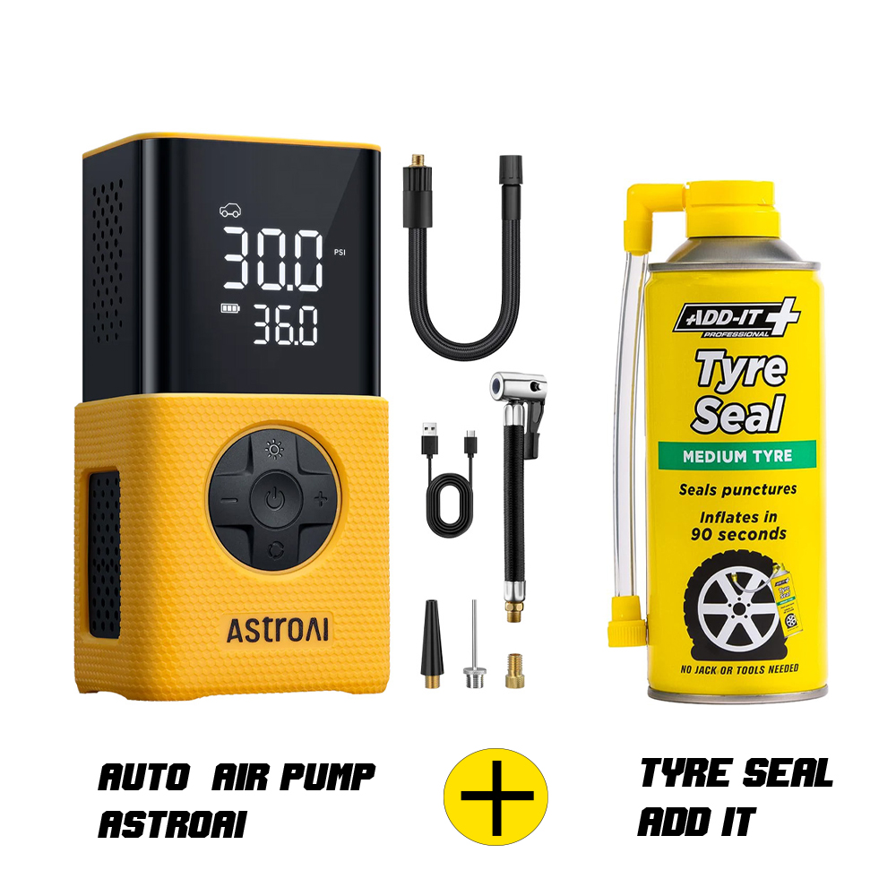 AIR PUMP + TYRE SEAL