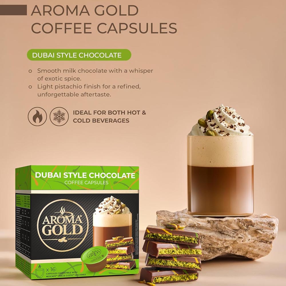 CAPSULE BOX - AROMA GOLD - DUBAI STYLE CHOCOLATE
