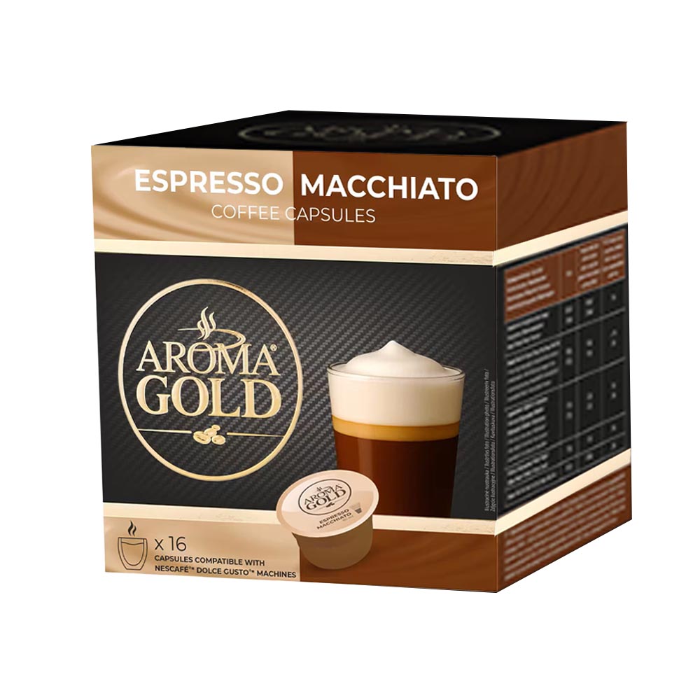 CAPSULE BOX - AROMA GOLD - MACCHIATO